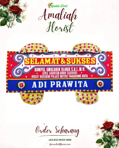 Karangan Bunga Ucapan Selamat di Awa'ai